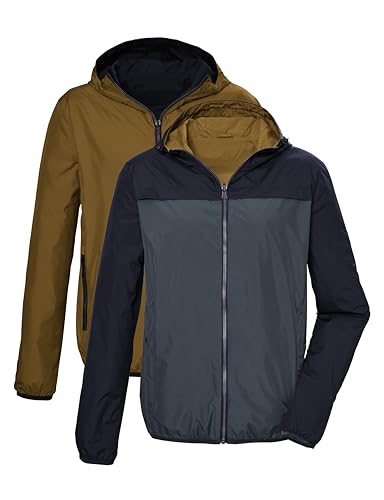 G.I.G.A. DX GS 90 MN JCKT 42703-000 - Chaqueta funcional para hombre, reversible, con capucha, talla L, color azul oscuro