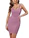 UONBOX Women's Rayon Cute Sleeveless Bodycon Bandage Strap Dress
