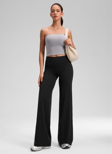 Image of CRZ YOGA Softretch Wide Leg Pants 28 inch /30 inch /32 inch | No Front Seam, Ultimate Comfort, Next to Skin, Yoga, Casual, High Waisted, for Women