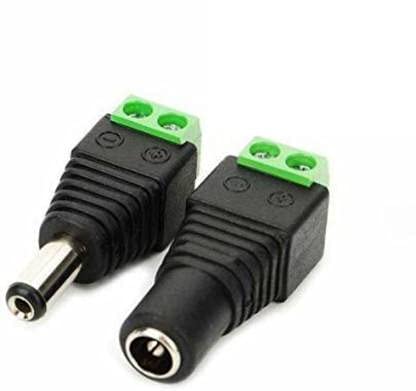 TechSupreme Screw Type Male & Female Wire Connector Set for CCTV Camera, DVR - Pack of 1-image-16