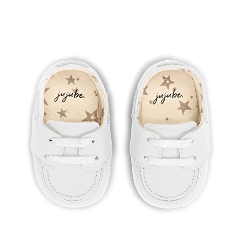 JuJuBe Boat Shoes for Babies & Infants - Machine Washable Vegan Leather Nautical Slip-Ons