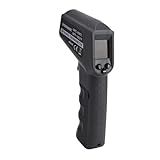 ZASCHMOY Infrarot-Thermometer, Temperaturwerkzeug mit 9-Punkt-Farbdisplay, 12:1 D:S-Verhältnis, Einstellbarer Emissionsgrad, Zum Kochen, HVAC, Industriellen Einsatz (DT8550AHC Blisterverpackung)
