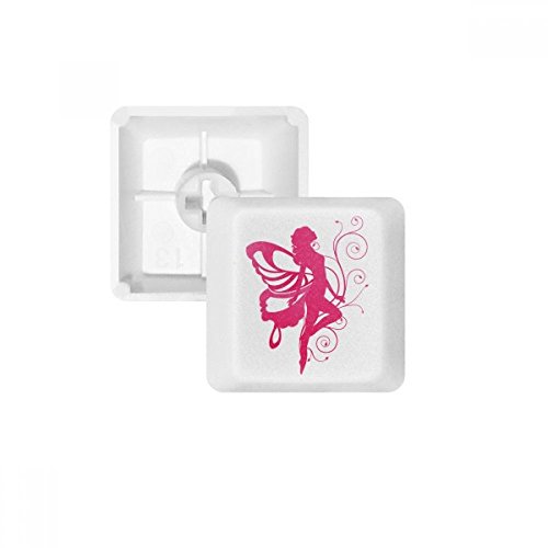 Keycaps rose et blanc pour clavier mécanique esthétique bureau setup gaming