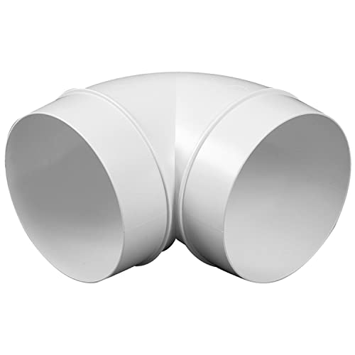 Preisvergleich Produktbild Verbindungsstück Bogen 90º Vents PVC Lüftungsrohr / Flexrohr (150mm)