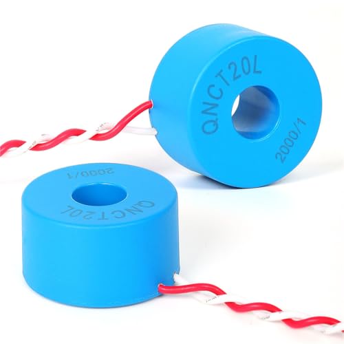 Transformador de corriente QNCT19L 2000:1 para medición de consumo en sistemas CA