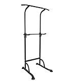 Sport Power Tower Workout Dip Station Klimmzugstange, Höhenverstellbarer Multifunktionaler Dip-Ständer für Krafttraining Hause, Fitnessgerät