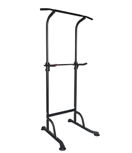 Sport Power Tower Workout Dip Station Klimmzugstange, Höhenverstellbarer Multifunktionaler Dip-Ständer für Krafttraining Hause, Fitnessgerät