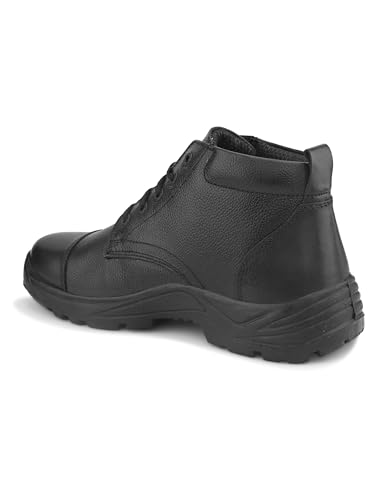Image of TSF Black Genuine Leather Police Boot