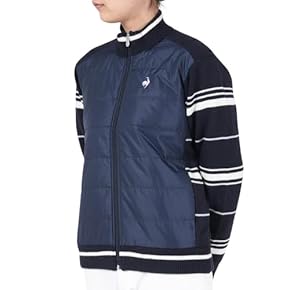 GFORE レディース ゴルフ クルーネック 長袖 ジャケット - ダークブルー セール】クルーネック 防風 長袖フルジップジャケット【adidas