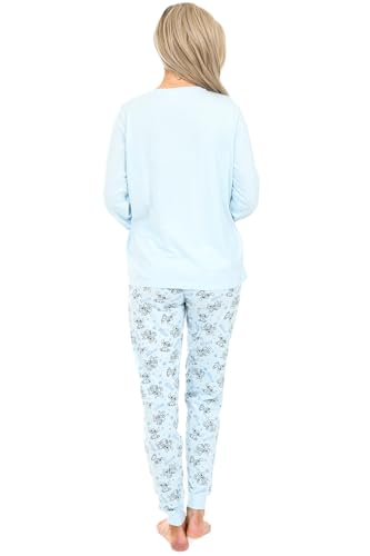 Disney Womens Lilo and Stitch Long Pyjama Set Ladies PJ's (22-24) Purple