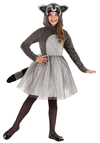Disfraz completo de mapache tutu para niñas