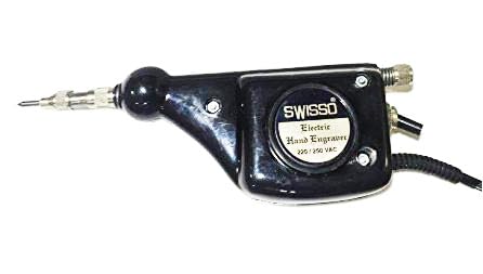 SWISSO Engraver Handy Electric Engraving Machine Useful to Engrave on Jewellery Metal Glass Wood Plastic Etc Made in India 4