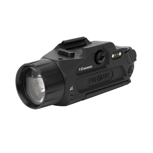 Image of HOLOSUN P.ID-Plus - Pistol Light with Green Laser, 900 Lumen Weapon Light, Plus Mode Dual Activation, Magnetic USB Charging, IPX8 Waterproof, Picatinny Mount