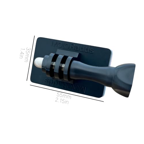 MotoRadds Flex Classic Flexible Adhesive Action Camera Mounts for MX Visors, Motorcycle Windscreens, Helmets, Fairings, Hoods and More.Compatible with GoPro, Insta360, DJI, Sugru