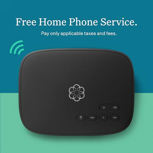Image of Ooma Telo Air VoIP Free Internet Home Phone Service with Wireless Connectivity. Affordable landline Replacement. Unlimited Nationwide Calling. Call on the go with Free Mobile app. Can Block robocalls