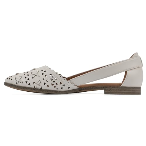 WHITE MOUNTAIN Women's Nobler Open Ballet Flat4