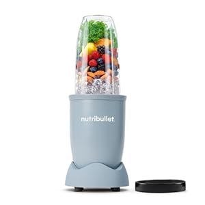 Nutribullet Pro 900 Smoothie Maker, Multifunktions-, Obst- & Gemüsemixer, kompaktes Design, einfache Bedienung, schnelle Reinigung, optimale Nährstoffextraktion, 900W, Mineral Blaugrau (NB904MASL)