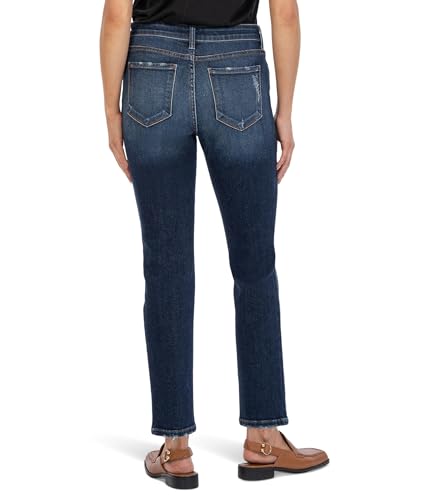 KUT from the Kloth Women's Reese High Rise Fab Ab Ankle Straight Long Inseam Regular Hem2