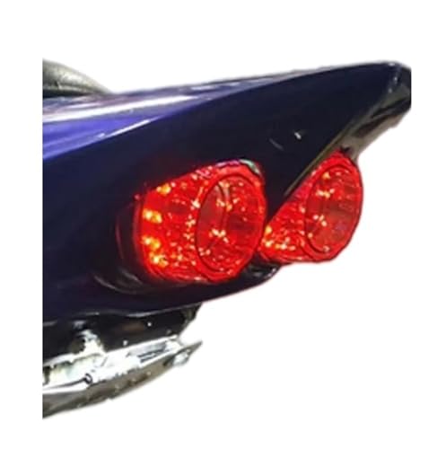 Feu de stop LED moto universel 12V avec support de plaque d'immatriculation et lampe arrière
