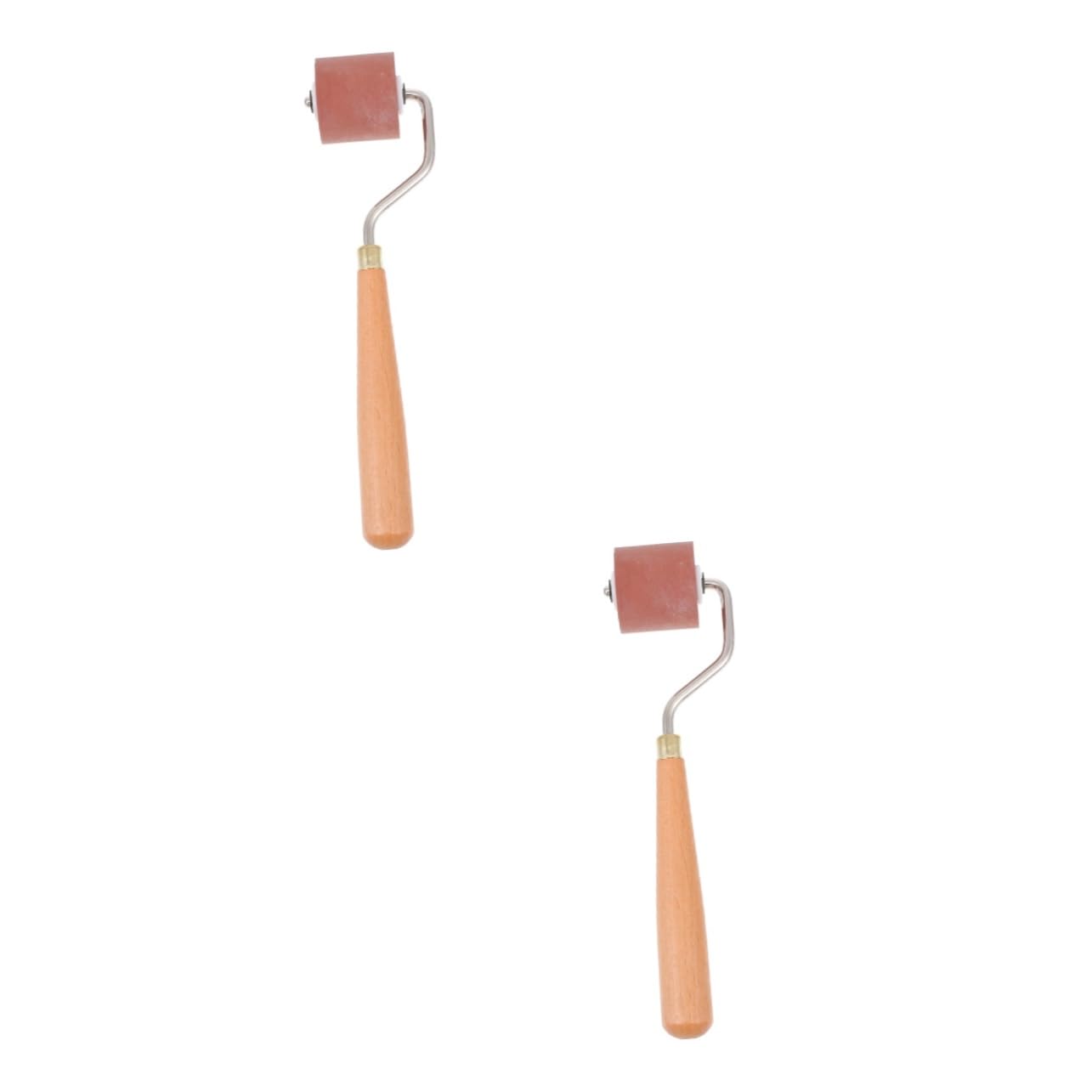 VILLCASE 2 Pcs Essential Ink Applicator Durable Rubber Rollers for Oil Painting