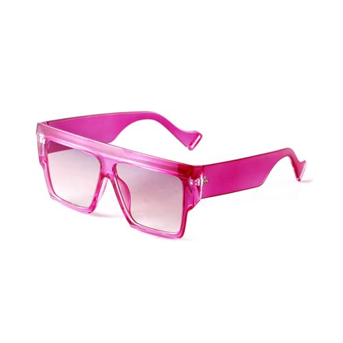 Lunettes de soleil rétro pour un look de vacances urbain, monture surdimensionnée léopard