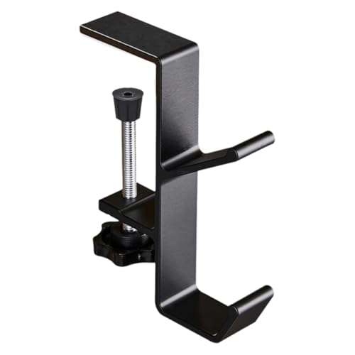 NJCXOLA Support pour casque, support de casque, support casque bureau, support de bureau, support pour casque de jeu, support pour clés, poches (crochet double couche)