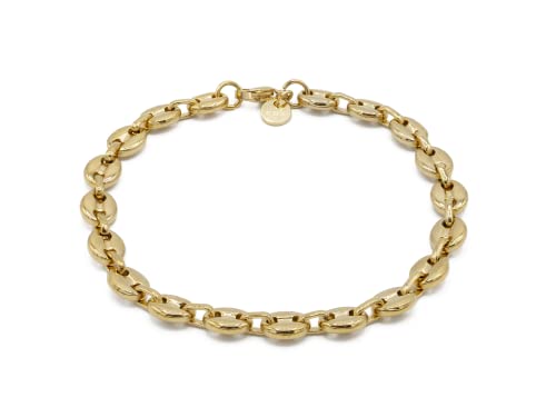 Du Sablon Bracelet Graine de Café Doré Homme en Acier Inoxydable