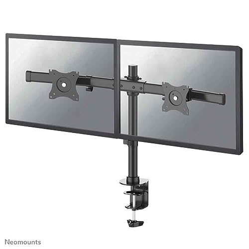 Brazo doble NewStar FPMA-DCB100DBLACK que soporta 20kg para dos pantallas de ordenador