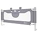 NAIZY Rausfallschutz Bett 200cm Bettgitter Baby Bettschutzgitter mit Höhenverstellbar Kinderbettgitter für Kinderbetten, Elternbetten und Alle Matratzen Massivholzbetten - Grau 200cm