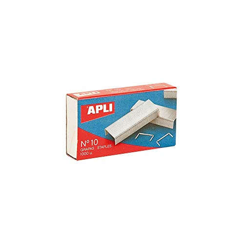 Consigue un grapado perfecto con nuestras grapas nº 10. Acabado plata brillante y extremos afilados para un trabajo preciso y duradero. 1000 grapas para tus proyectos sin complicaciones.