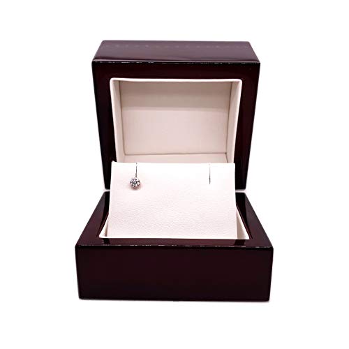 Diamond Wish 1/8 Carat Round Diamond Single Stud Earring in 14k Yellow Gold (H-I, I1-I2, cttw) Bezel Set Screw Back4