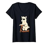 Photo Gallery donna divertente lama scooter amante degli animali ragazzi ragazze bambini maglietta con collo a v Photo Gallery donna divertente lama scooter amante degli animali ragazzi ragazze bambini maglietta con collo a v