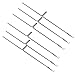 FASTROHY 50Pcs Knitting Machine Needles for SK280 SK360 SK580 SK840 Steel Firm Easy to Use Silver