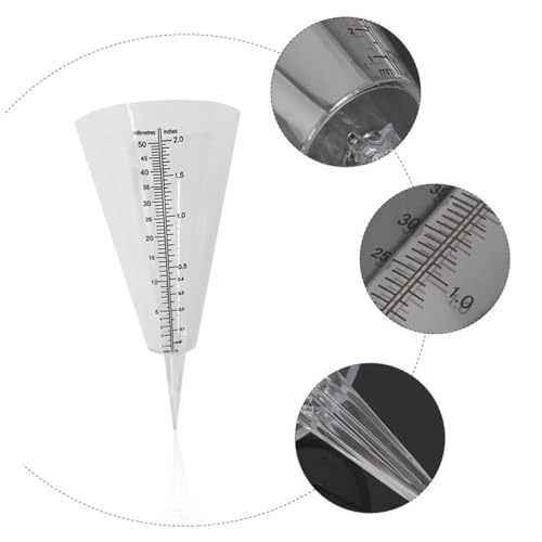 IFANLANDOR 3st Regen Becher Regenmesser Im Freien Pflanzenhalter Für Draußen Outdoor-Statue Wassermesser Für Regenmesser Mit Skala Regenfangbecher Regenmessrohr Regenmesser-Statue Regenhalter – Bild 4