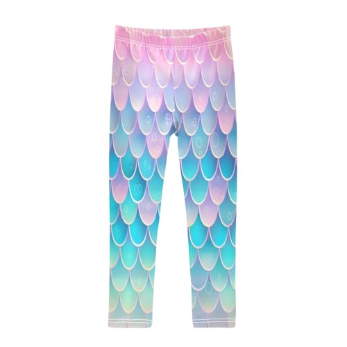 Toddler Girls Leggings Printed Yoga Pants Leggings Fish Scales One for Kids