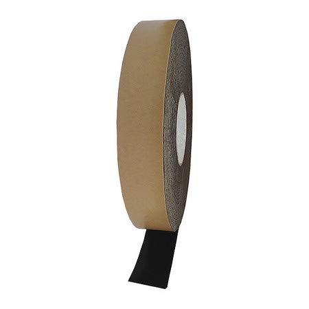 Double Sided Tape, Butyl, Black, 100 ft. L