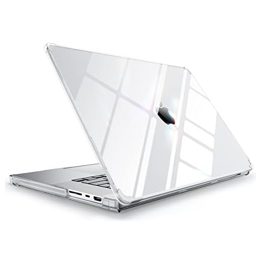 SUPCASE for MacBook Pro 14 Inch Case 2021-2024 Release (Unicorn Beetle Clear), M4/M3/M2/M1 Pro/Max Chip [Anti-Scratch] Slim Clear Cover Accessories for MacBook Pro 14'' with Touch ID, Clear