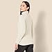 Amazon Essentials Women's Fisherman Cable Turtleneck Sweater (Available in Plus Size), Cream, Medium