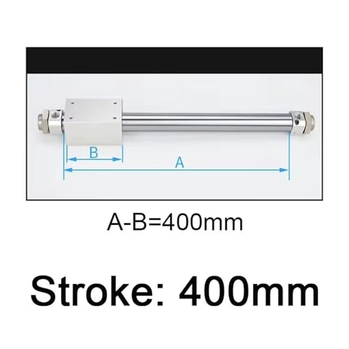 Cylindre pneumatique sans tige RMS16 400mm compact à aimant permanent permanent