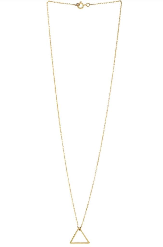 Gemocracy simple short tringle gold necklace jewellery chain for women girl (B0CKNMTH4X) Amazon Price History, Amazon Price Tracker
