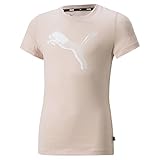 PUMA Mädchen Power Graphic Tee G T-Shirt, Rosenquarz, 128