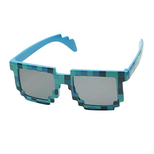 ShadyVEU Kids Boys Girls Teens Block Pixel Funny Gaming Birthday Party Favors Youth Craft Gamer UV400 Sunglasses2