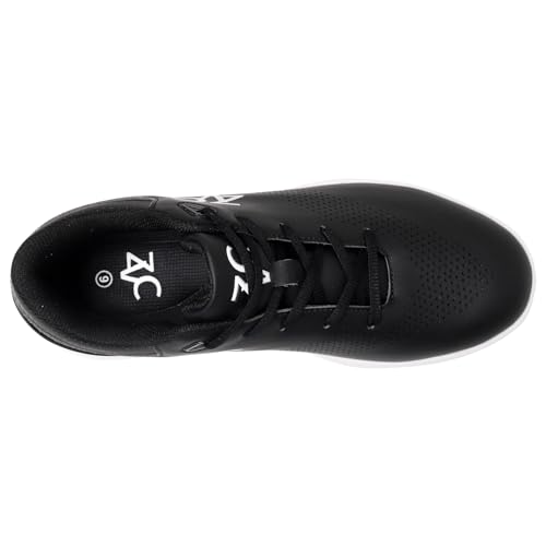 Image of ZVC Golf Shoes Men with Spikes Non-Slip Water-Resistant Lightweight Breathable Professional Spiked Footwear Outdoor