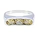 Produktbild joyas plata natürlicher edelstein ovale form dreisteiniger facettierter citrinring - sterlingsilber gelber citrinring - juni geburtszwillinge astrologie natürlicher edelsteinring