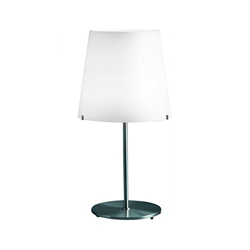 Fontana Arte 3247ta – Lámpara de Mesa, weiß/Opal/H:46 x Ø20cm, estándar, E27 220.00 Volts