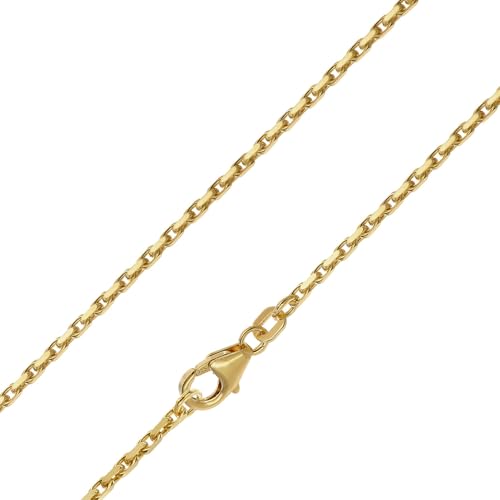 Collier en argent 925 plaqué or, une excellente idée cadeau mixte avec sa maille ancre 1,75mm