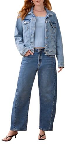 Levi Strauss Signature Gold Women's Heritage Barrel Jeans (Available in Plus), (New) Pompeii Light, 4 - image 6
