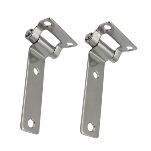 Pair of Stainless Steel 304 T-Shape Door Hatch Hinge L 5.3 in（135mm） for Container Vans Caravans Polish Marine Boat Hardware Counter Back Flap Hinges