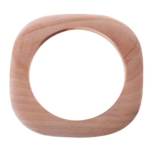 Bracelets en bois brut carré lot de 6 manchette DIY à customiser