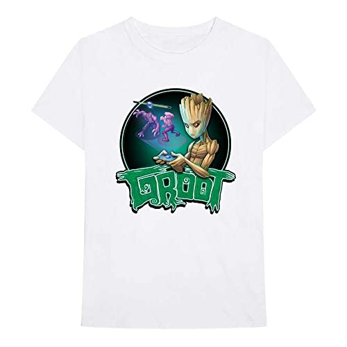 Image of Marvel Comics I Am Groot - Groot Gaming Official Tee T-Shirt Mens Unisex (XX-Large) White